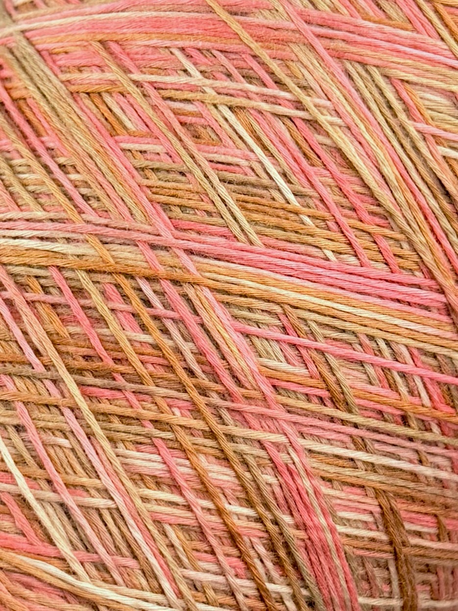 Zimpfer Wolle Art. Mimi Multicolor 500 m / 100 g – Garn aus Bambus und Seide col. Beigerosa